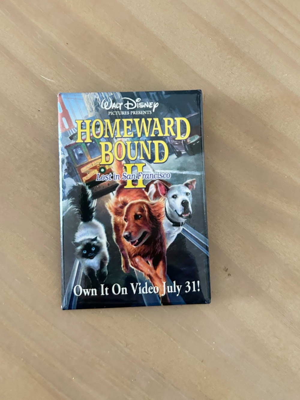 Vintage Disney Homeward Bound II Promo Pin Coming to Video July 31